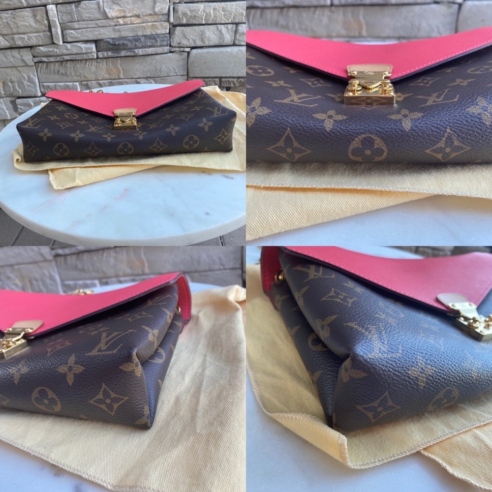 SOLD Louis Vuitton Pallas Chain Monogram Dahlia Envelope Shoulder Bag - Picture 12 of 16